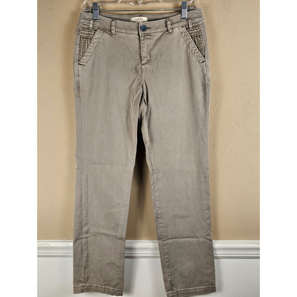 Sundance Womens‎ Gray Chino Pants 6